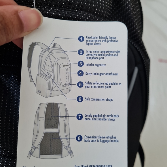 ORBEN Trooper Travel Backpack with Multiple Pockets Fits 15" Laptop - Picture 14 of 16